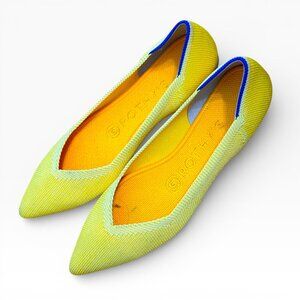 Rothys The Point Yellow Shoes Size 6